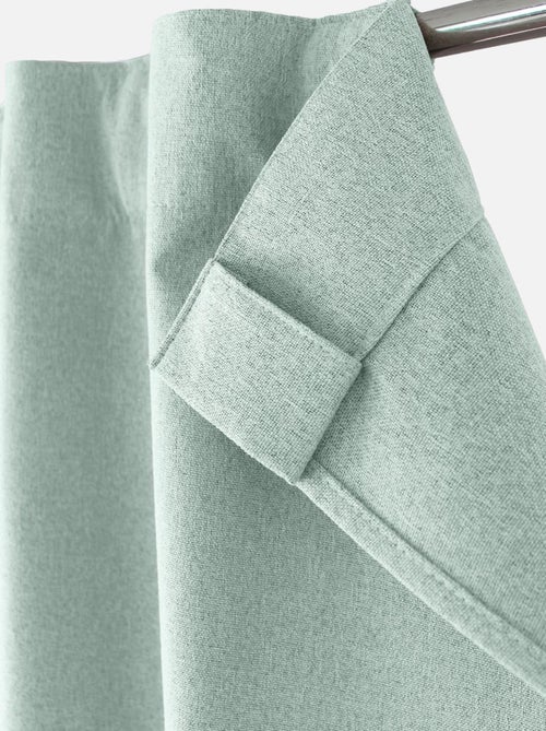 Rideau occultant aspect chambray - Kiabi