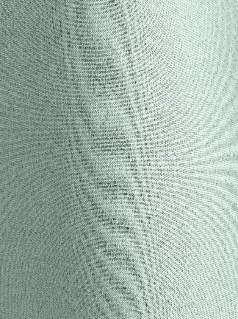 Rideau occultant aspect chambray Bleu céladon - Kiabi