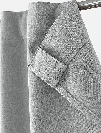 Rideau occultant aspect chambray