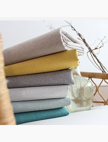 Rideau occultant aspect chambray