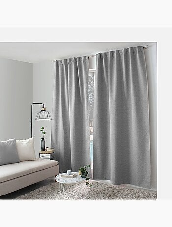 Rideau occultant aspect chambray