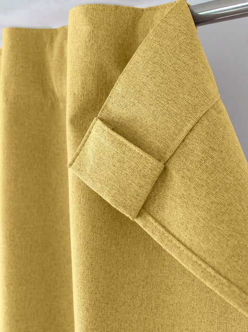 Rideau occultant aspect chambray - Kiabi