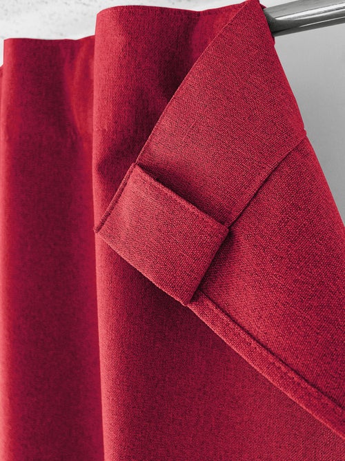 Rideau occultant aspect chambray - Kiabi