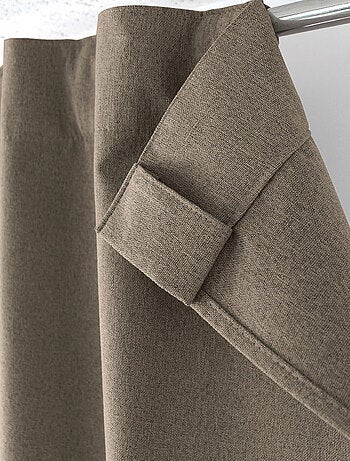 Rideau occultant aspect chambray