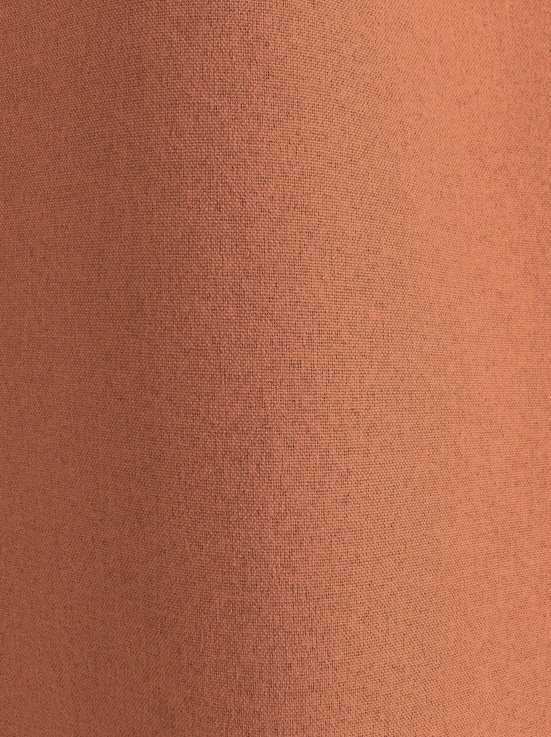 Rideau occultant aspect chambray Terracotta - Kiabi