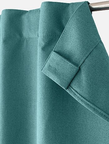 Rideau occultant aspect chambray