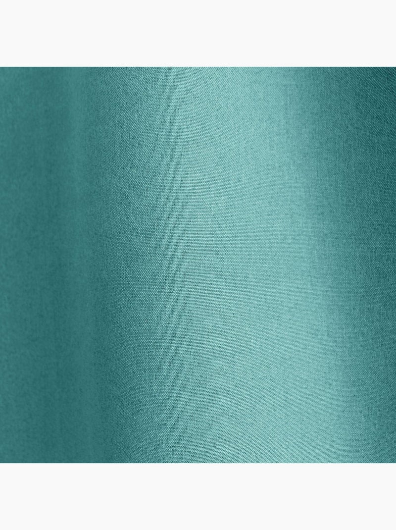 Rideau occultant aspect chambray Vert émeraude - Kiabi