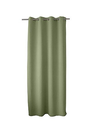 Rideau occultant fil noir avec 8 œillets