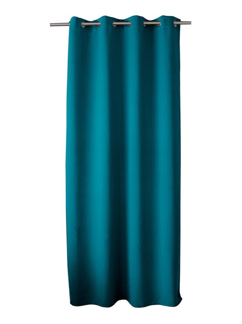 Rideau occultant Basic Bleu canard - Kiabi