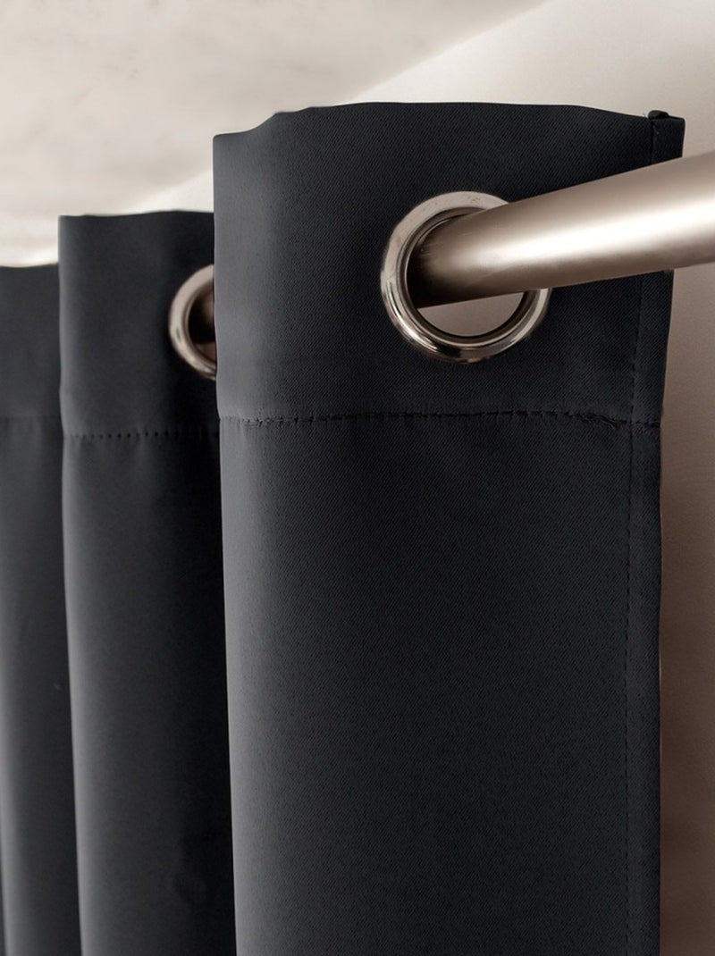 Rideau occultant Basic gris anthracite - Kiabi
