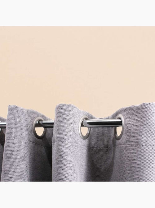 Rideau occultant beige 140x240cm - Kiabi