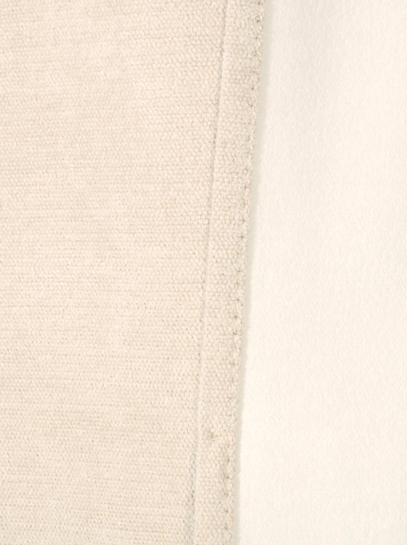 Rideau Occultant chenille - Prêt à Poser. Beige - Kiabi