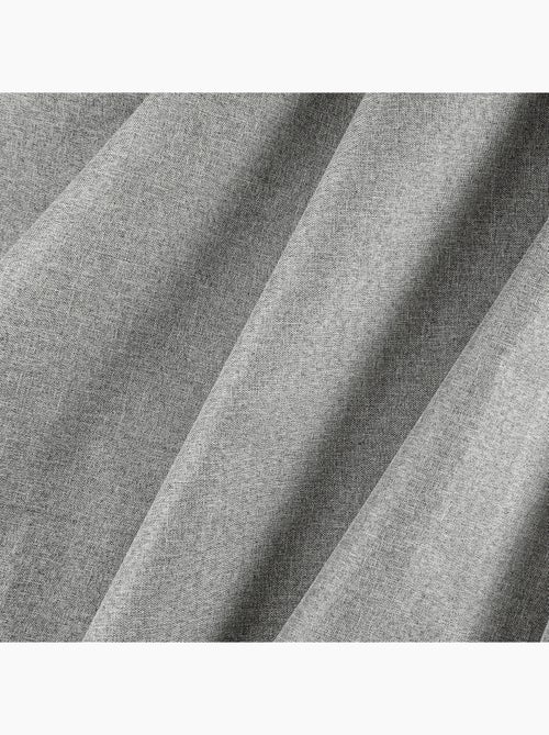 Rideau occultant chiné à oeillets - Kiabi