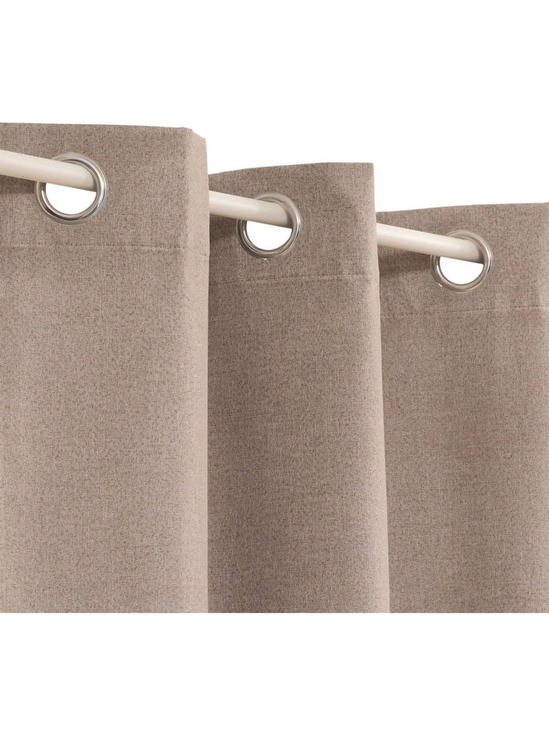Rideau occultant DARLA Beige argile - Kiabi