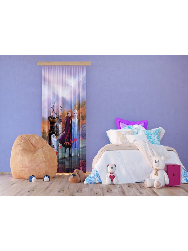 Rideau occultant Disney La Reine des Neiges 2 - modèle dans la forêt 140x245 Multicolore - Kiabi