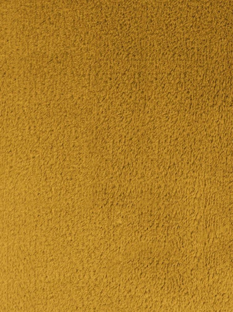 Rideau Occultant Doublure polaire Polyester Jaune moutarde - Kiabi
