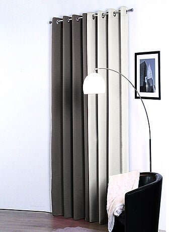 Rideau occultant effet satin