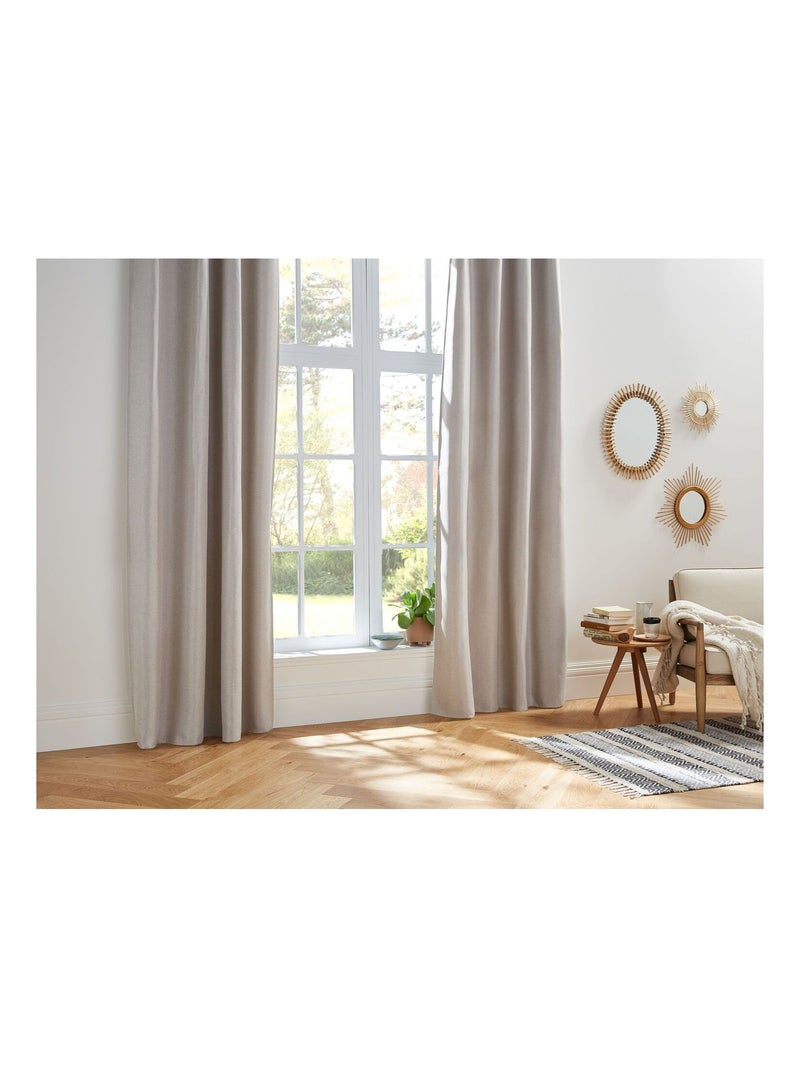 Rideau occultant ELENA Beige - Kiabi