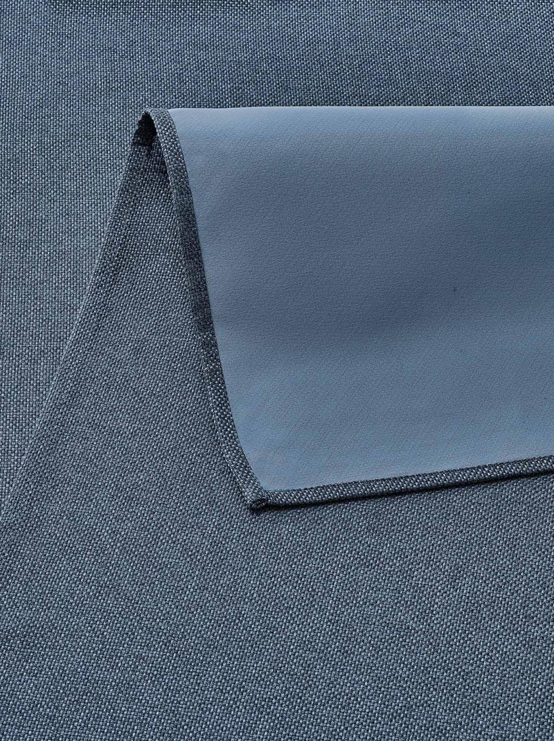 Rideau occultant en toile unie Bleu marine - Kiabi