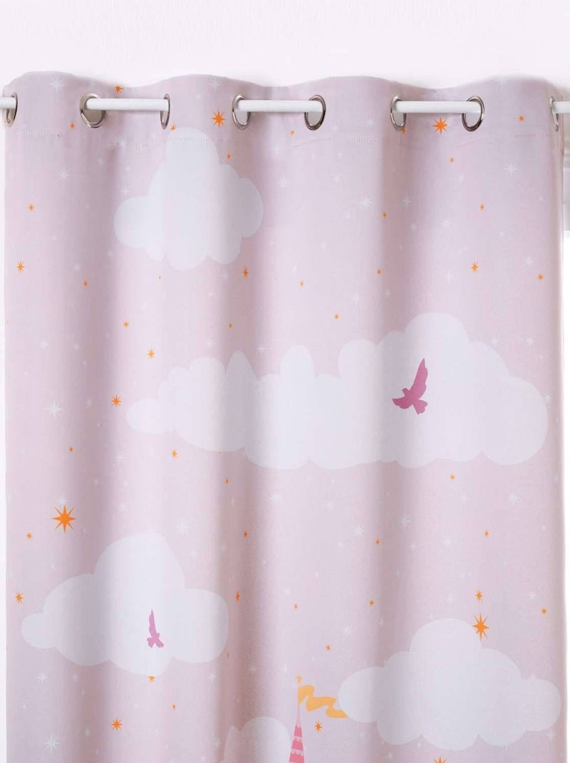 Rideau occultant enfant CHÂTEAU Rose - Kiabi