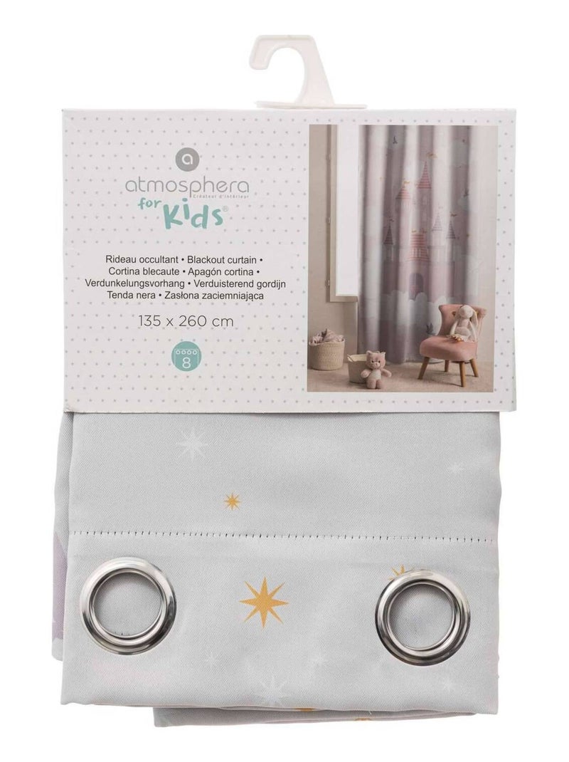 Rideau occultant enfant CHÂTEAU Rose - Kiabi