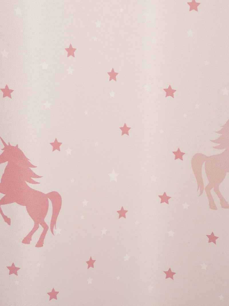 Rideau occultant enfant phosphorescent LICORNE Rose - Kiabi