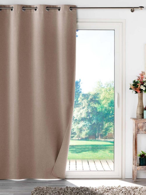 Rideau occultant et isolant thermique chiné - Kiabi