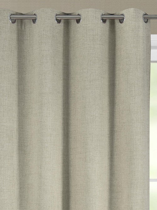 Rideau occultant et thermique  chiné - Kiabi