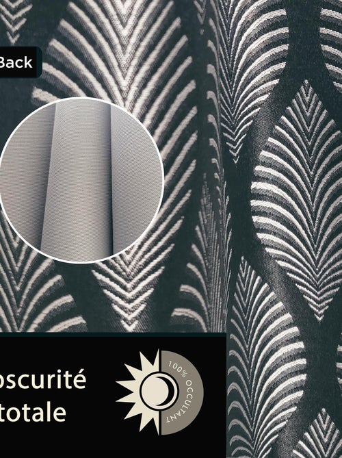 Rideau Occultant fantaisie - Prêt a poser. - Kiabi