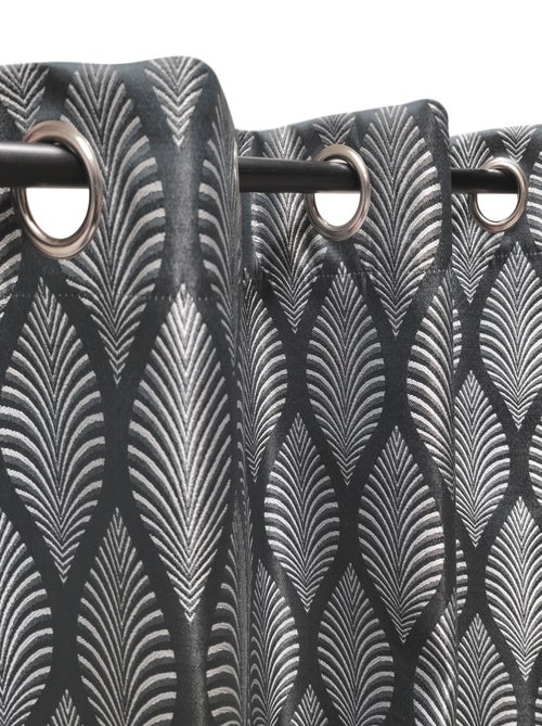 Rideau Occultant fantaisie - Prêt a poser. - Kiabi