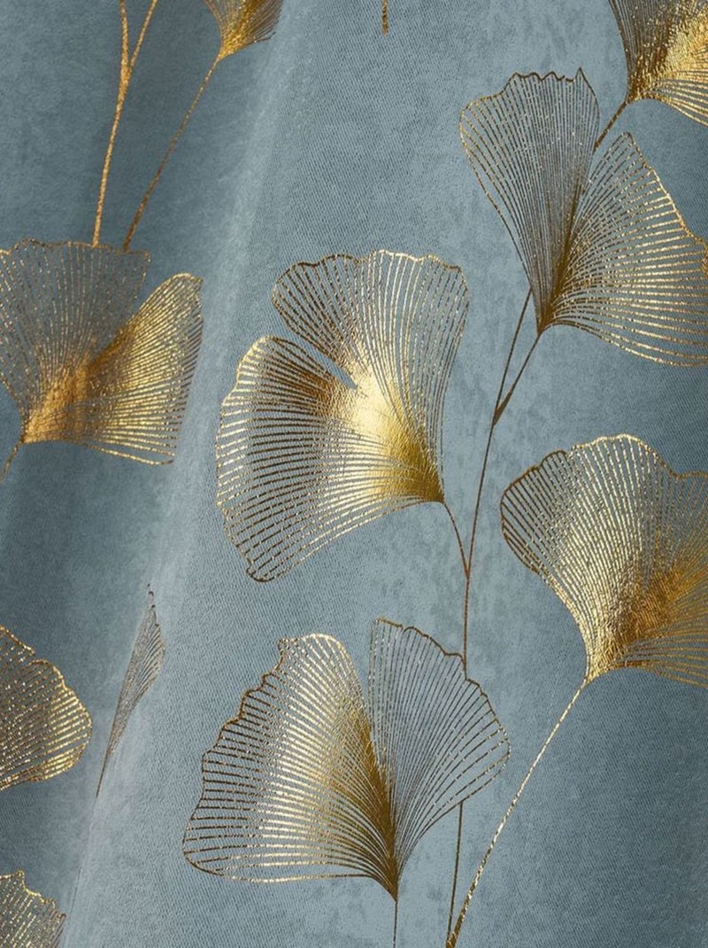 Rideau occultant feuilles de ginkgo Gris - Kiabi