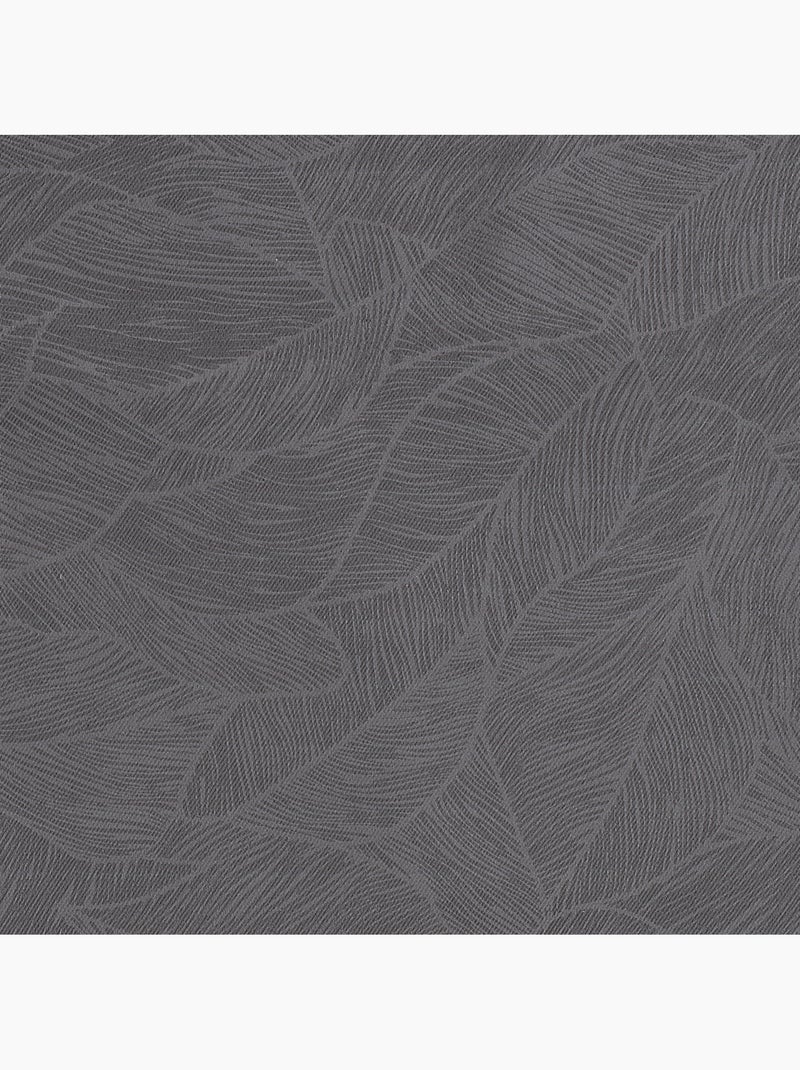 Rideau occultant FEUILLES Gris foncé - Kiabi