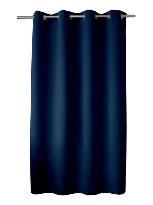 Rideau occultant fil noir avec 8 œillets - Kiabi