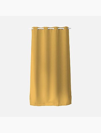 Rideau occultant fil noir avec 8 œillets