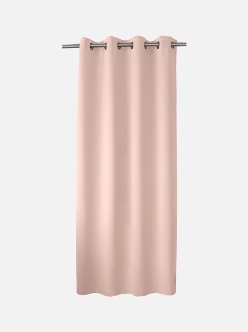 Rideau occultant fil noir avec 8 œillets - Kiabi