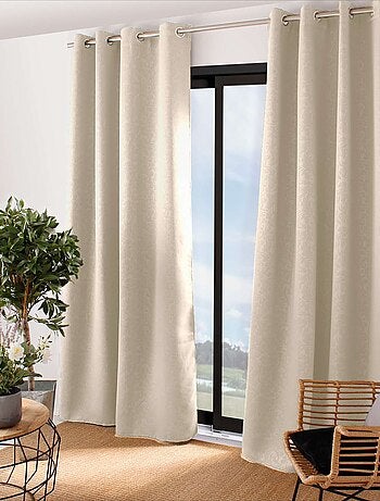 Rideau occultant frappé arabesque