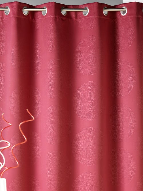 Rideau occultant frappé ronds 80% "Occultant" - Kiabi