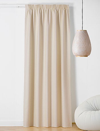 Rideau occultant galon fronceur - Effet chiné