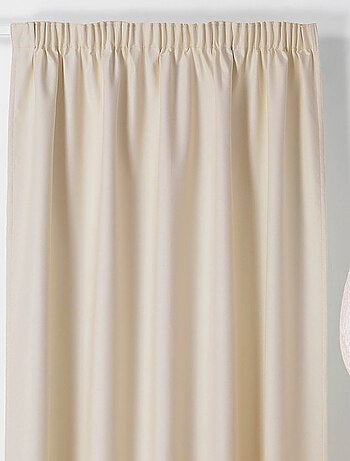 Rideau occultant galon fronceur - Effet chiné