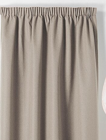 Rideau occultant galon fronceur - Effet chiné