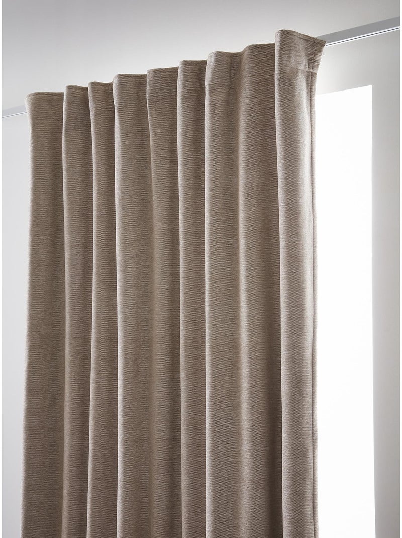 Rideau occultant – Galon fronceur couture invisible – Blackout & Polaire – BJORN Beige clair - Kiabi