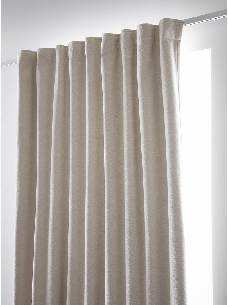 Rideau occultant – Galon fronceur couture invisible – Blackout & Polaire – BJORN Beige - Kiabi
