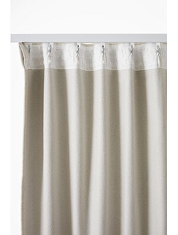 Rideau occultant – galon fronceur couture invisible – blackout & polaire – bjorn