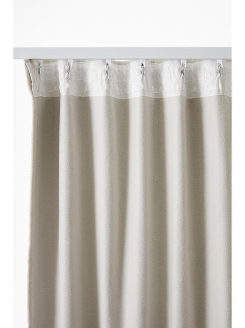 Rideau occultant – galon fronceur couture invisible – blackout & polaire – bjorn - Kiabi Rideau occultant – galon fronceur couture invisible – blackout & polaire – bjorn - Kiabi