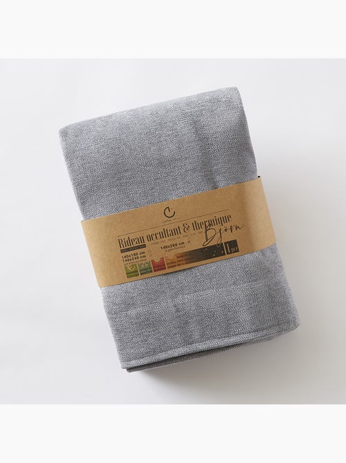 Rideau occultant – Galon fronceur couture invisible – Blackout & Polaire – BJORN - Kiabi