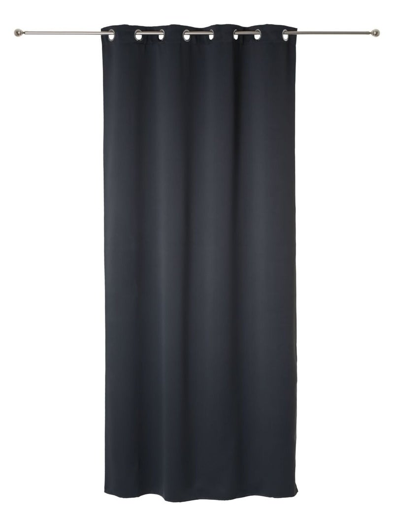Rideau occultant Gris foncé - Kiabi
