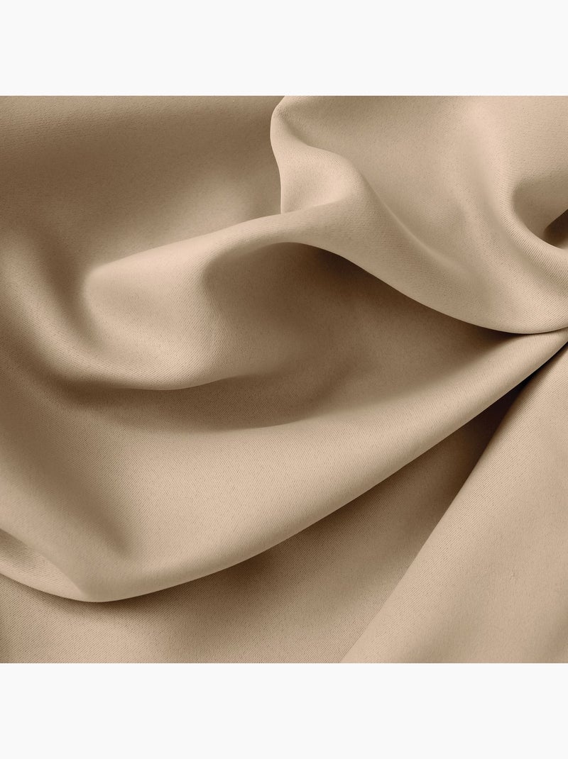 Rideau occultant ignifugé FLAMME Beige - Kiabi