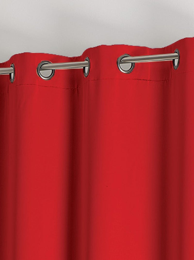 Rideau occultant ignifugé M1 non feu Rouge - Kiabi