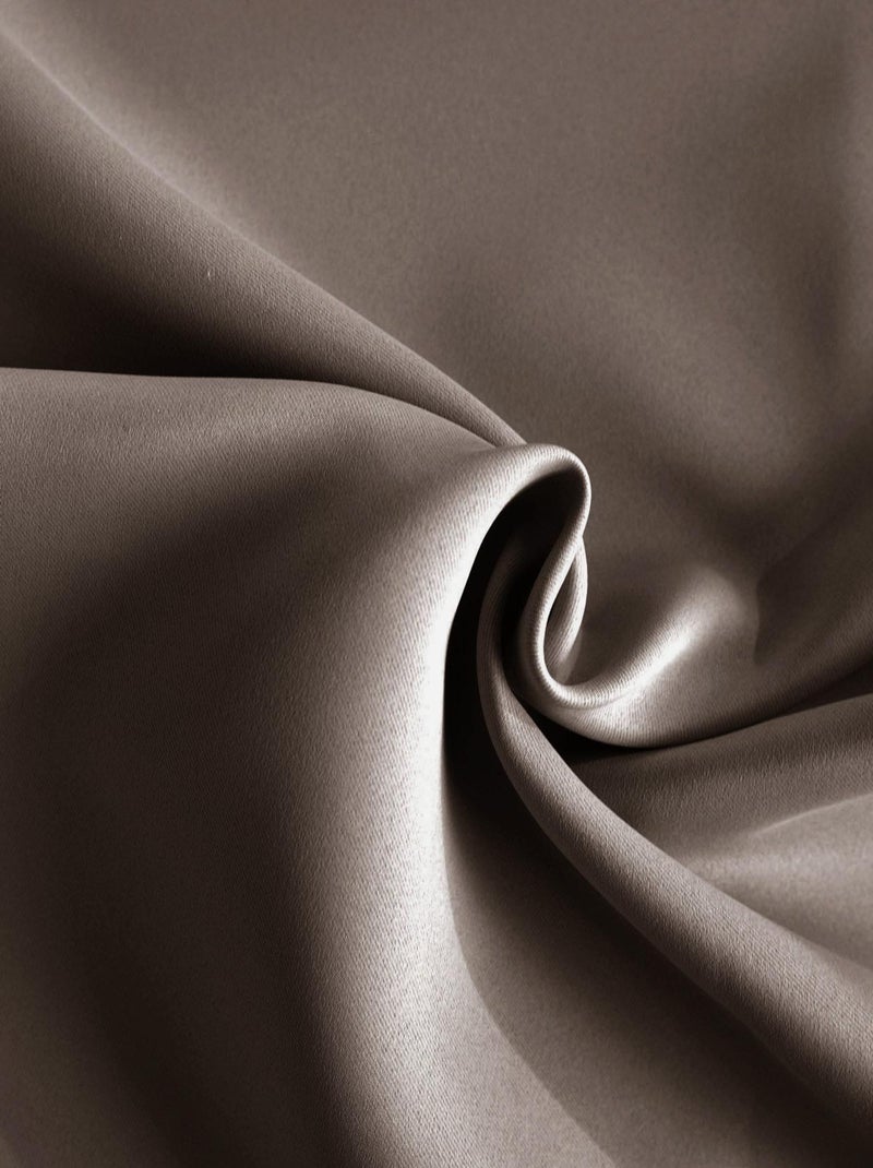 Rideau occultant ignifugé M1 non feu Taupe - Kiabi