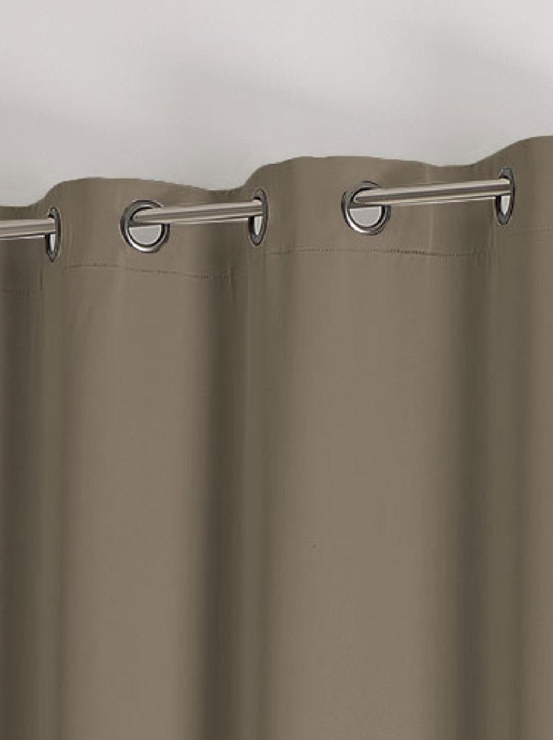 Rideau occultant ignifugé M1 non feu Taupe - Kiabi